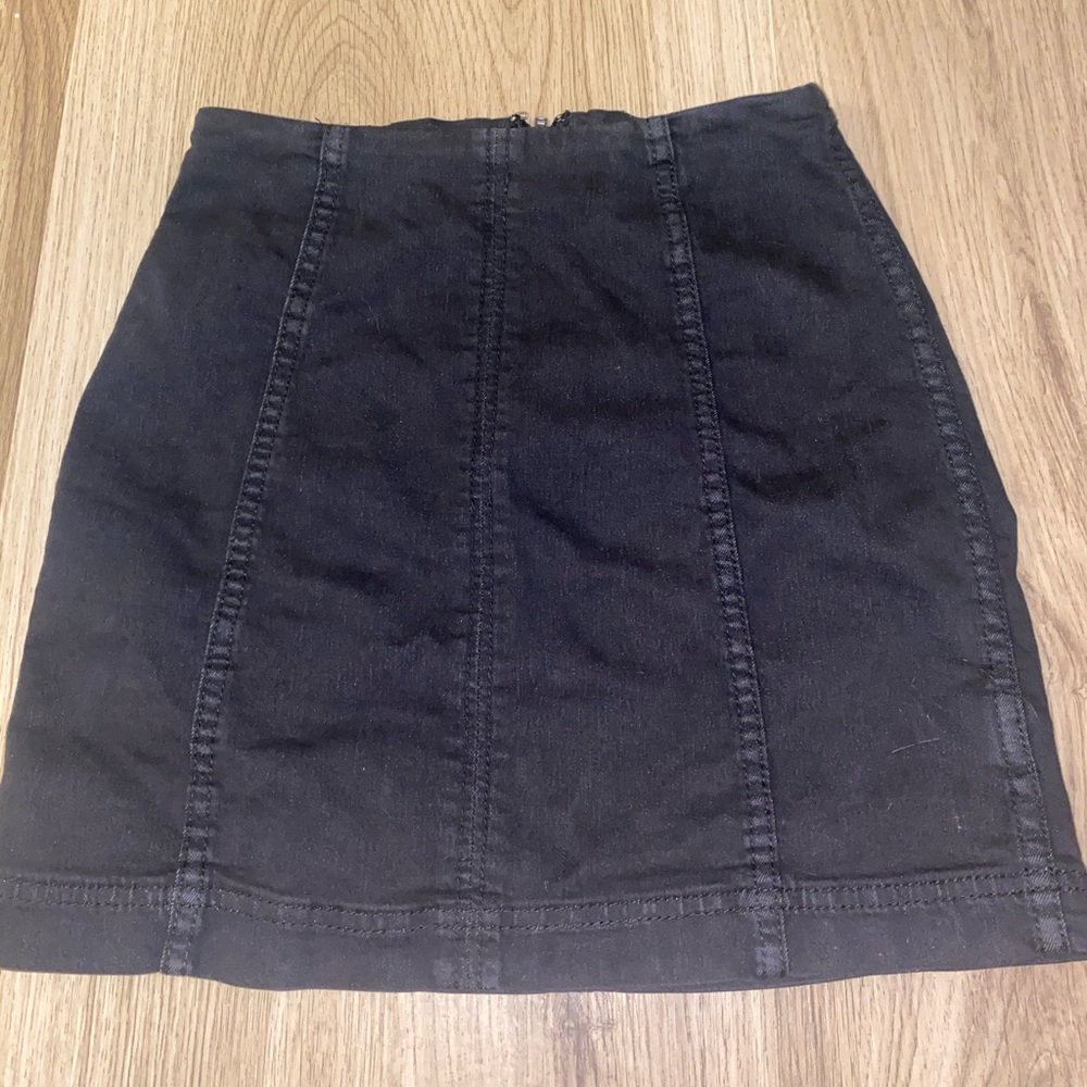 Free People Modern Femme Denim Mini Skirt